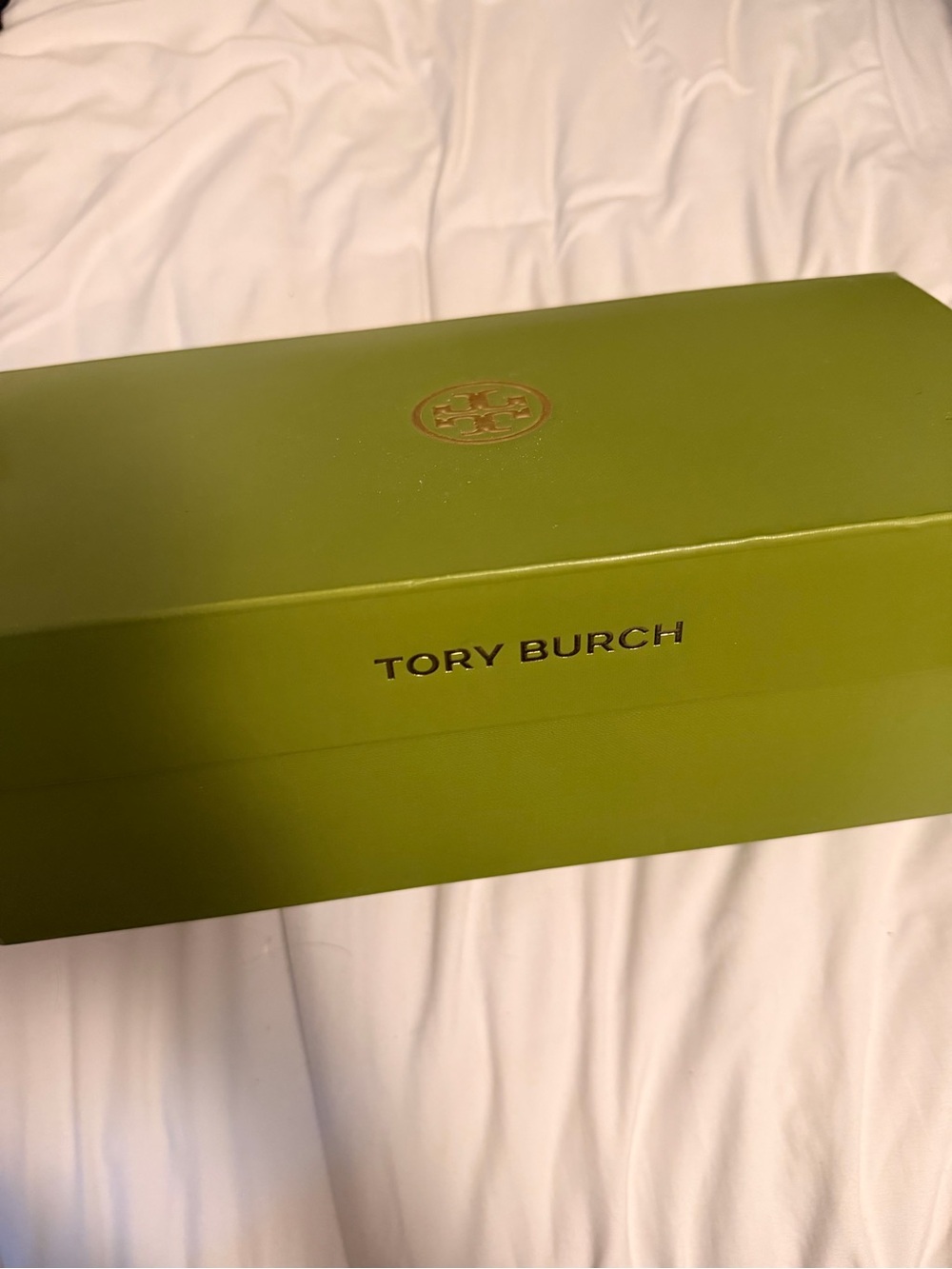 Tory Burch Cream Leather Logo Slide Sandals - Picture 5 of 5